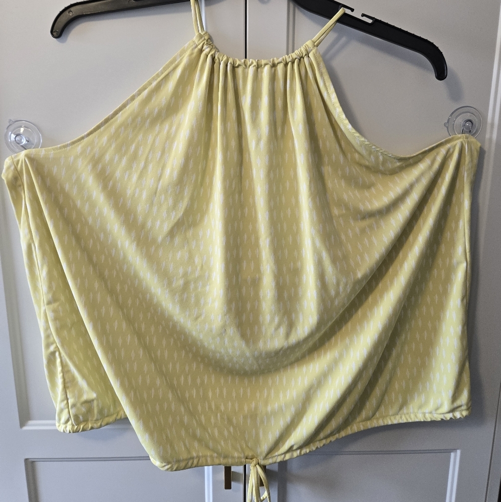 Worthington Light Yellow Halter Blouse